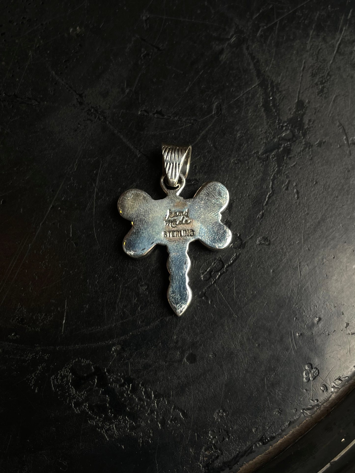 Spiny Oyster Dragonfly Pendant | 925 Sterling Silver C964