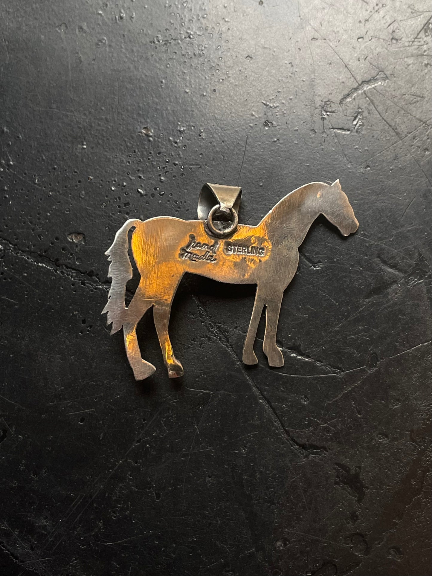 Spiny Oyster Horse Pendant | Sterling Silver E716
