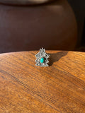 Turquoise Christmas Tree Ring Size 7 | 925 Sterling Silver C885