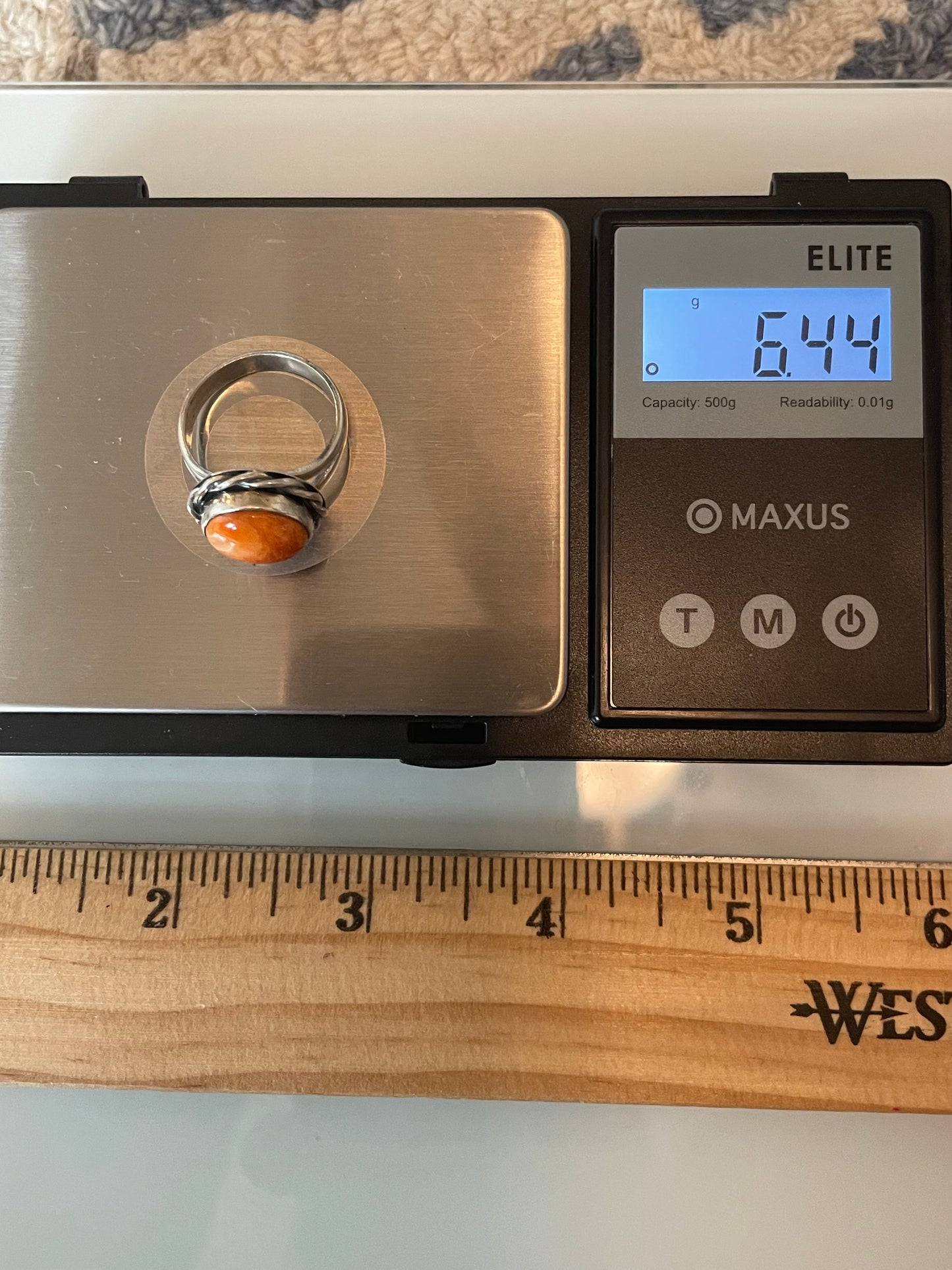 Spiny Oyster Ring Size 8| 925 Sterling Silver G209