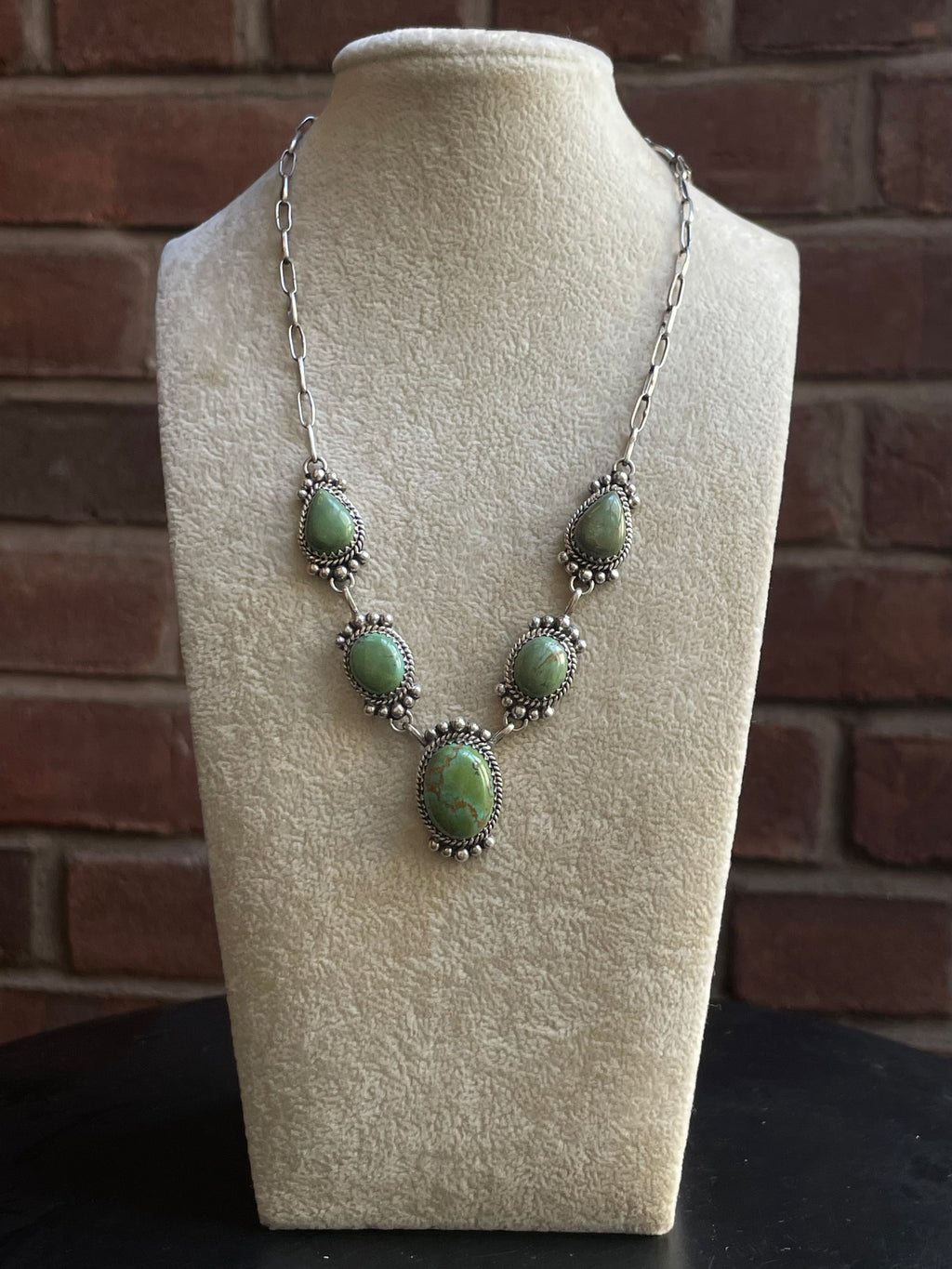 Kingman Turquoise Lariat Necklace | 925 Sterling Silver G607