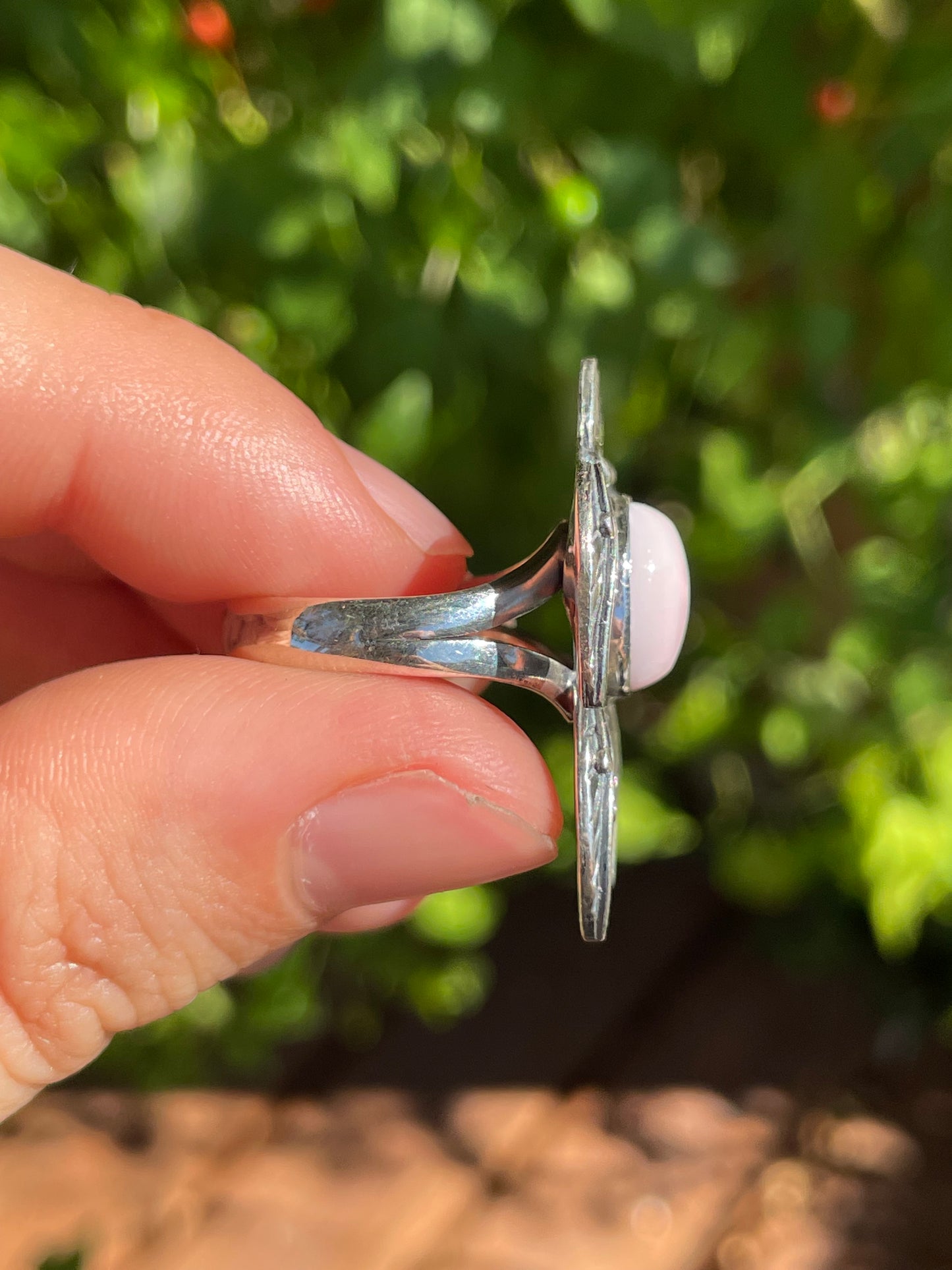 Pink Conch Turtle Ring | 925 Sterling Silver | Size 7.5 Z8