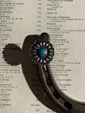 Turquoise Concho Ring Size 8 | 925 Sterling Silver G759