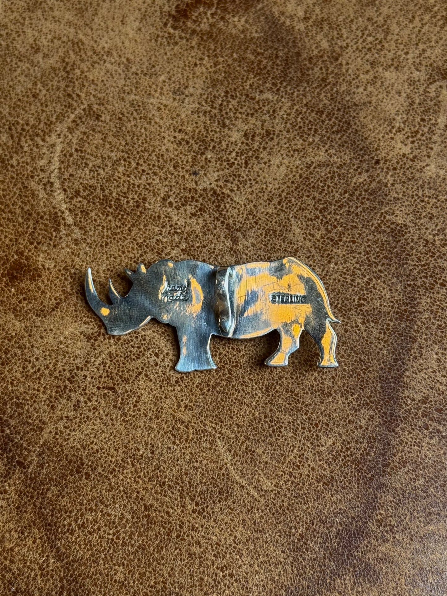 Spiny Oyster Rhinoceros Pendant | Sterling Silver | A811