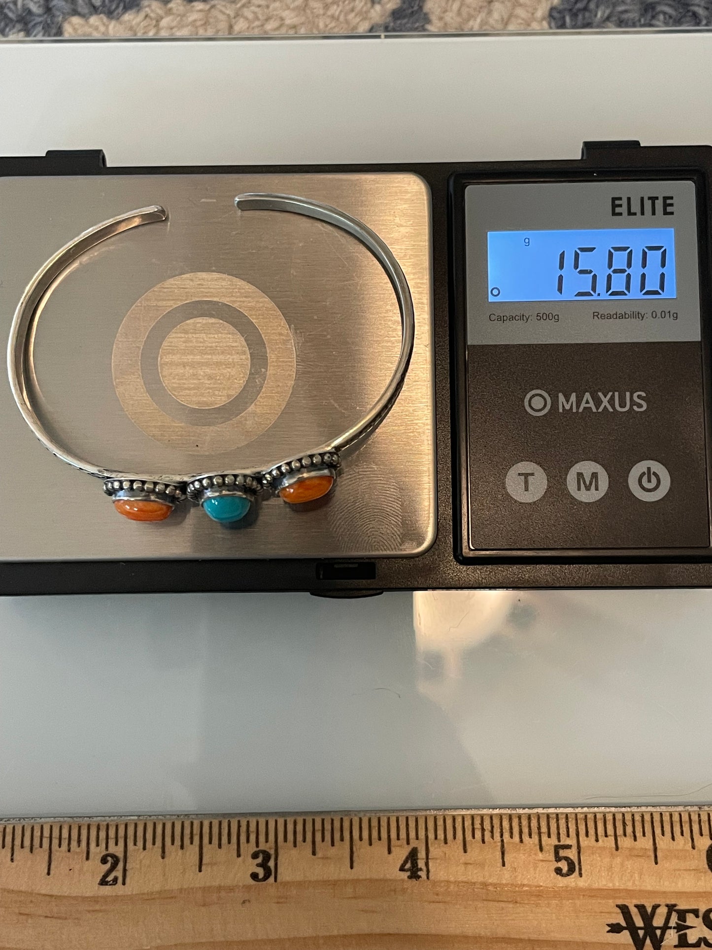 Spiny Oyster Turquoise Cuff Bracelet | 925 Sterling Silver G242
