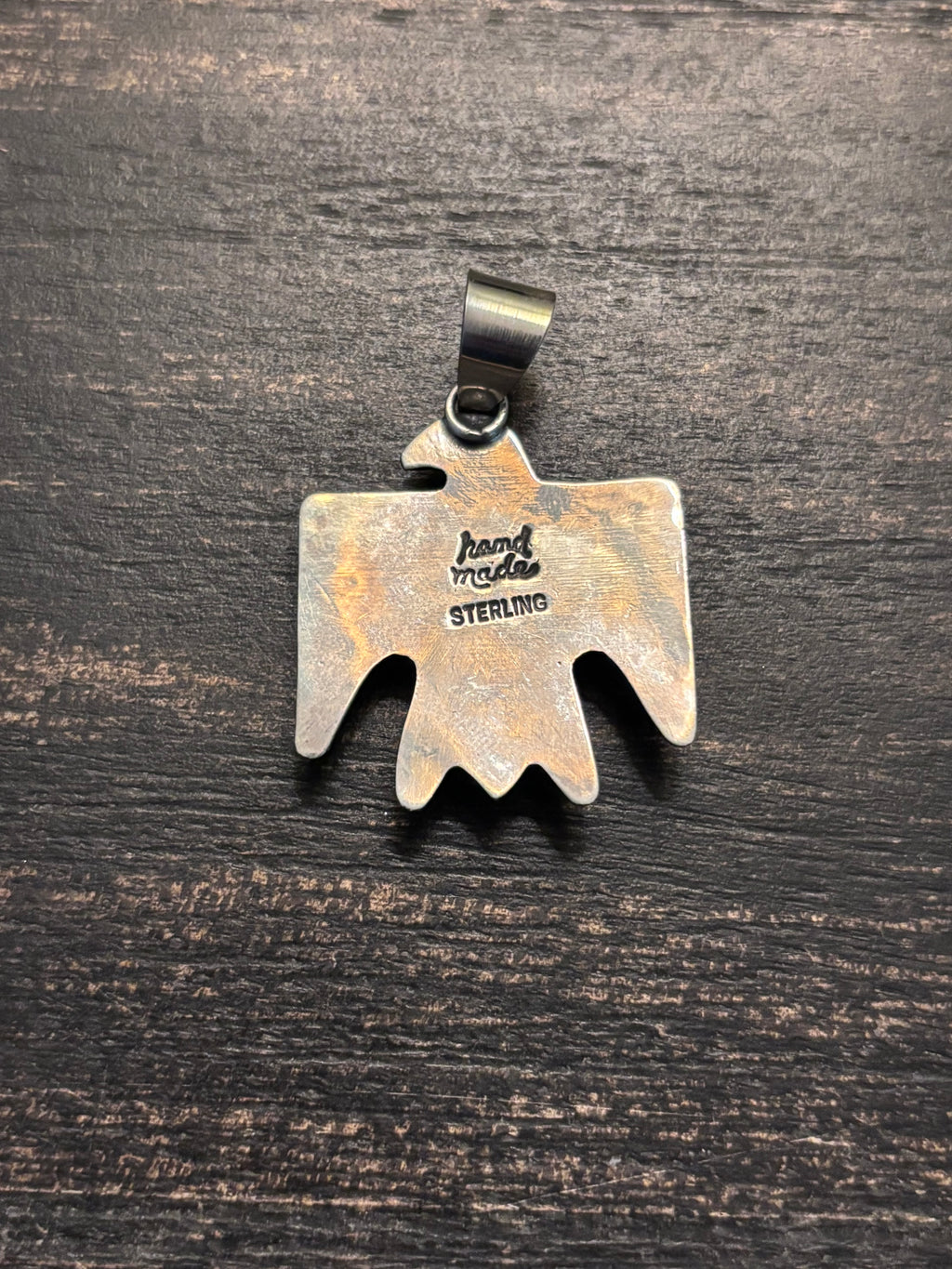 Turquoise Thunderbird Pendant | 925 Sterling Silver Southwestern A111