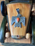 Spiny Oyster Thunderbird Pendant | Sterling Silver Southwest