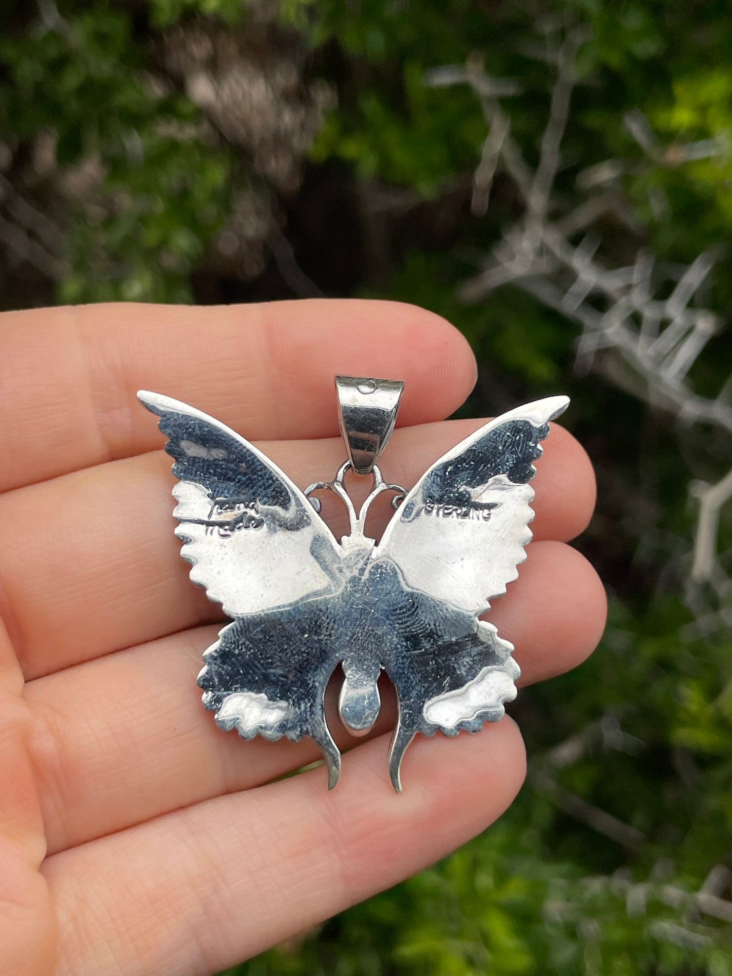 Turquoise Butterfly Pendant | Sterling Silver 925 B738