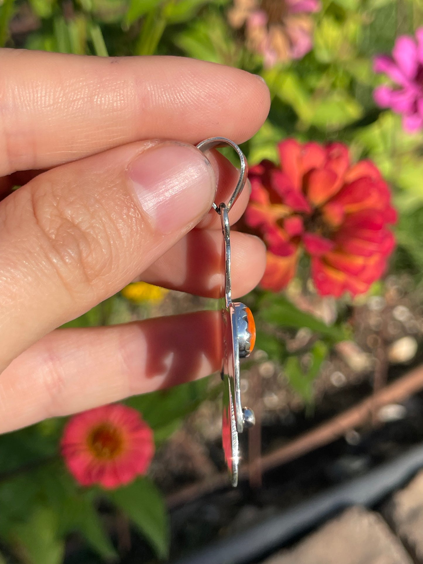 Spiny Oyster Thunderbird Pendant | Sterling Silver 925 B487