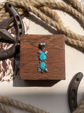 Turquoise Double Stone Pendant | 925 Sterling Silver G683
