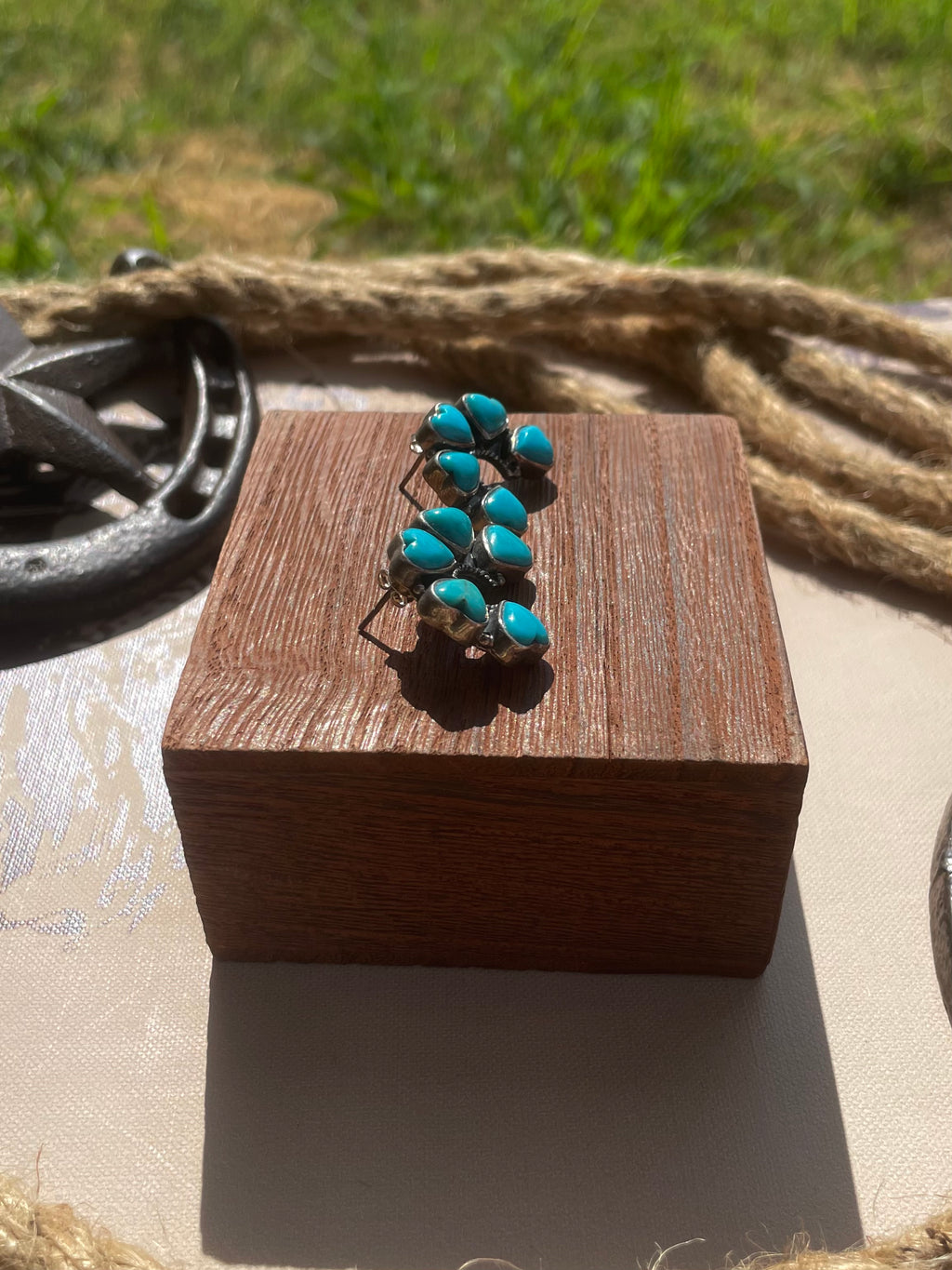 Turquoise Naja Stud Earrings | 925 Sterling Silver G713