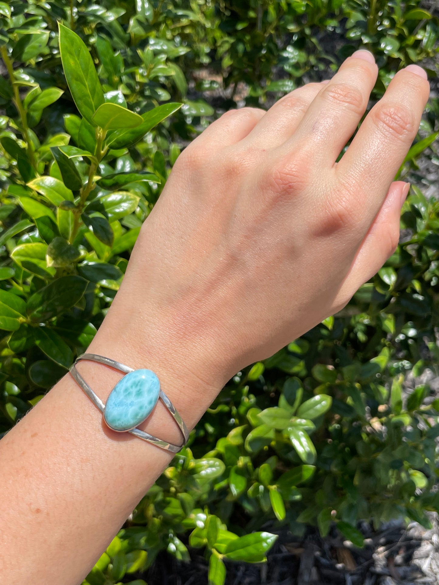 Larimar Cuff Bracelet | 925 Sterling Silver D151
