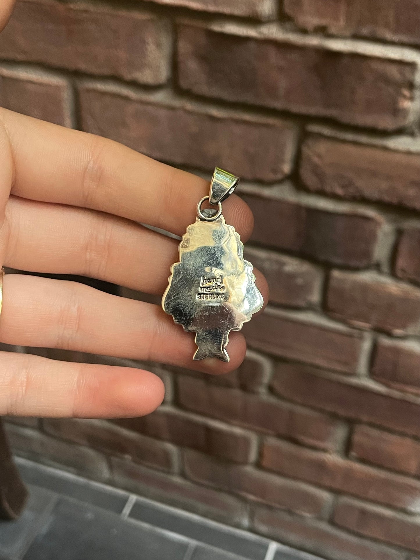 Pink Conch Pendant | 925 Sterling Silver C544