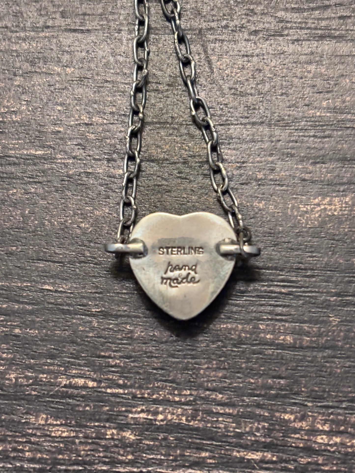 Pink Conch Heart Link Bracelet | 925 Sterling Silver Southwestern Style A118