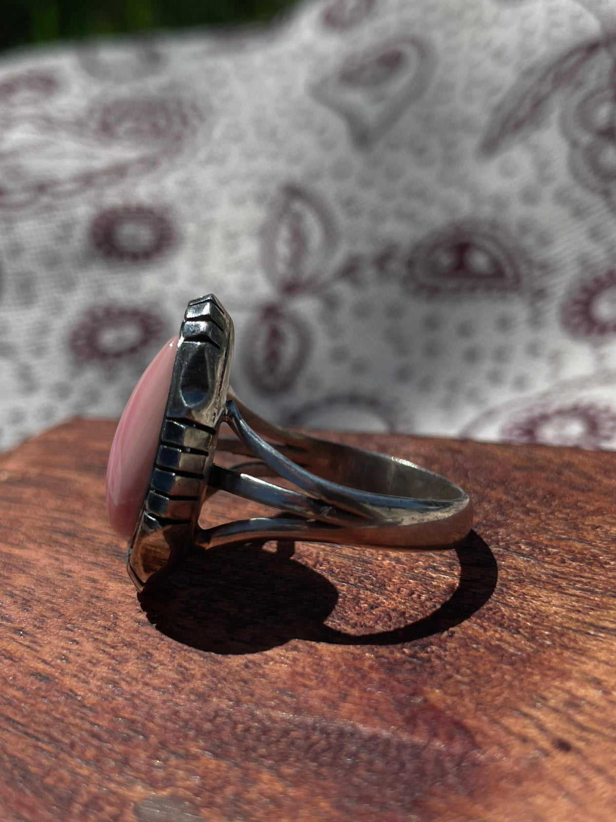 Pink Conch Ring Size 8.5 | 925 Sterling Silver D286