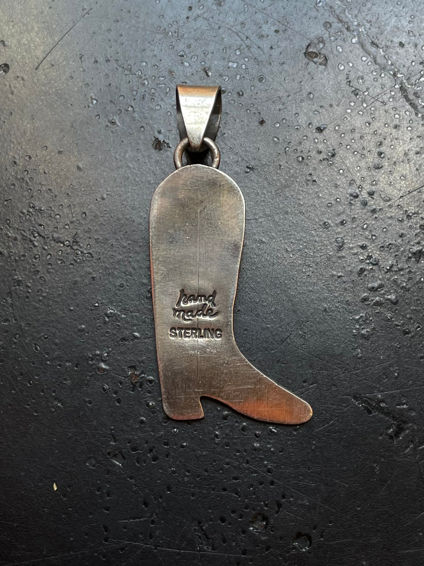 Spiny Oyster Cowboy Boot Pendant | Sterling Silver G434