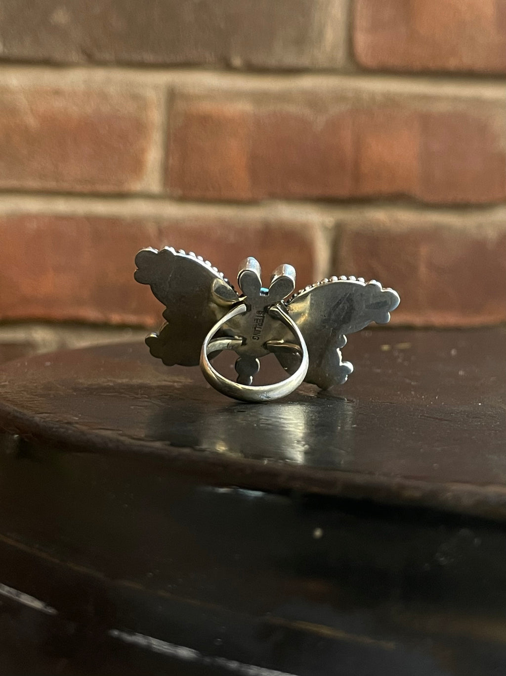 Kingman Turquoise Butterfly Ring Size 6 | 925 Sterling Silver G576