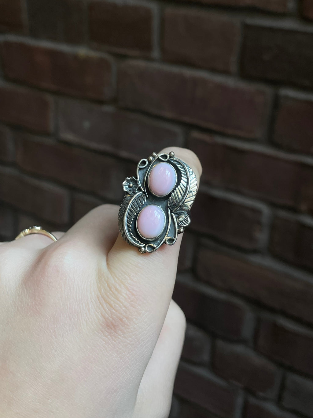 Pink Conch Ring | 925 Sterling Silver | Size 9.5 E162