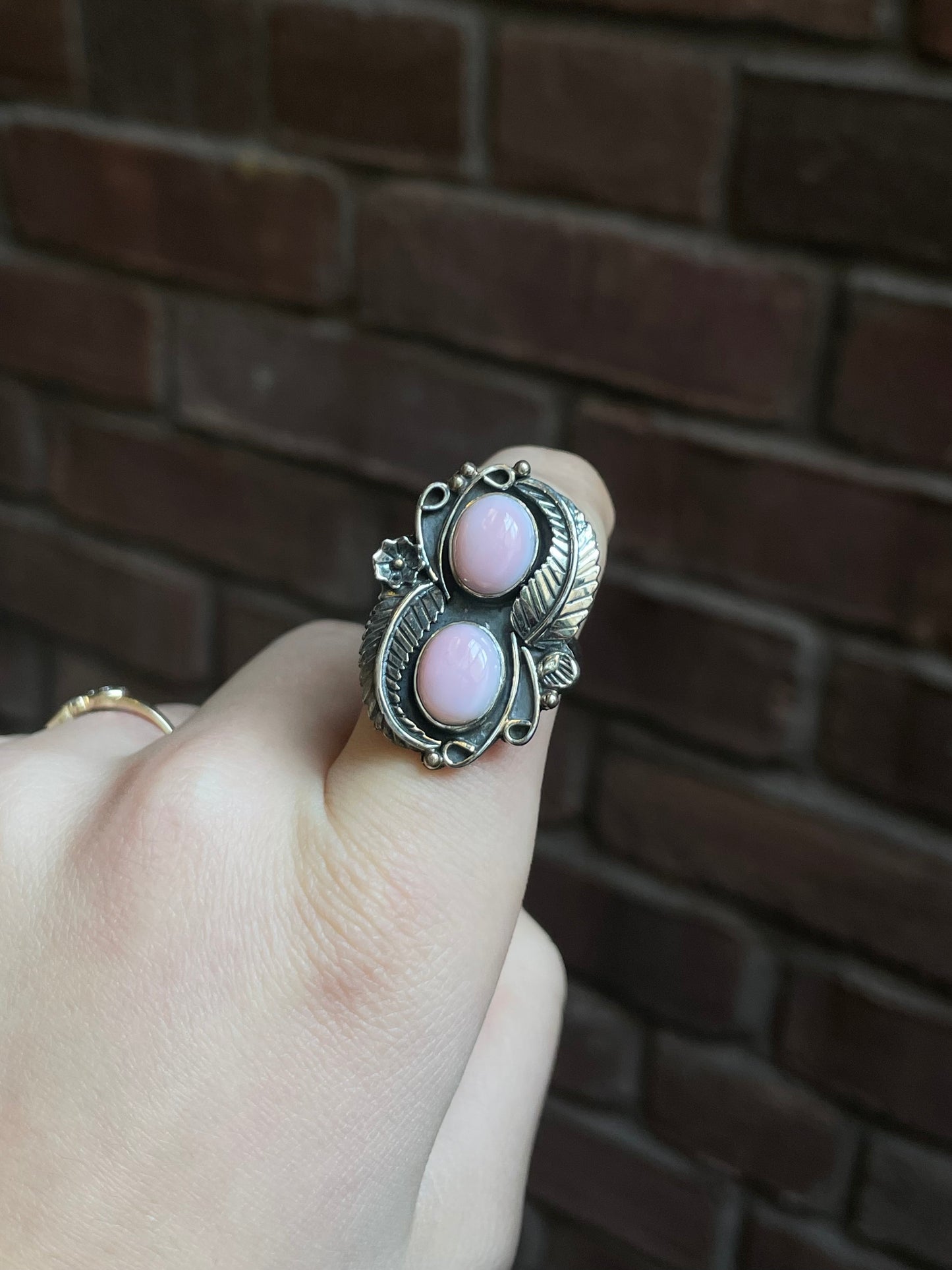 Pink Conch Ring | 925 Sterling Silver | Size 9.5 E162