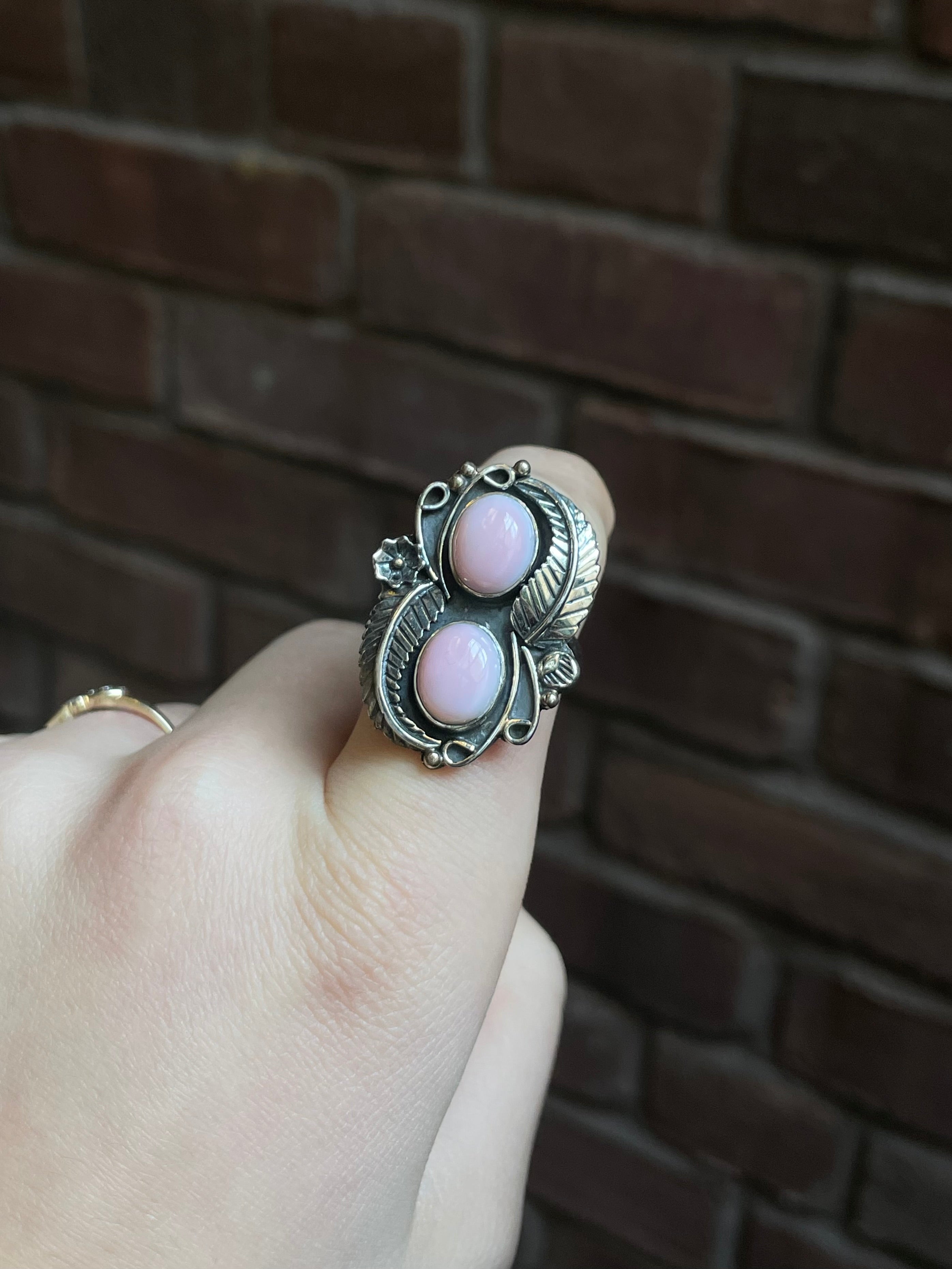 Pink Conch Ring | 925 Sterling Silver | Size 9.5 E162