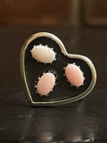 Pink Conch Heart Ring Size 8.5 | 925 Sterling Silver G124
