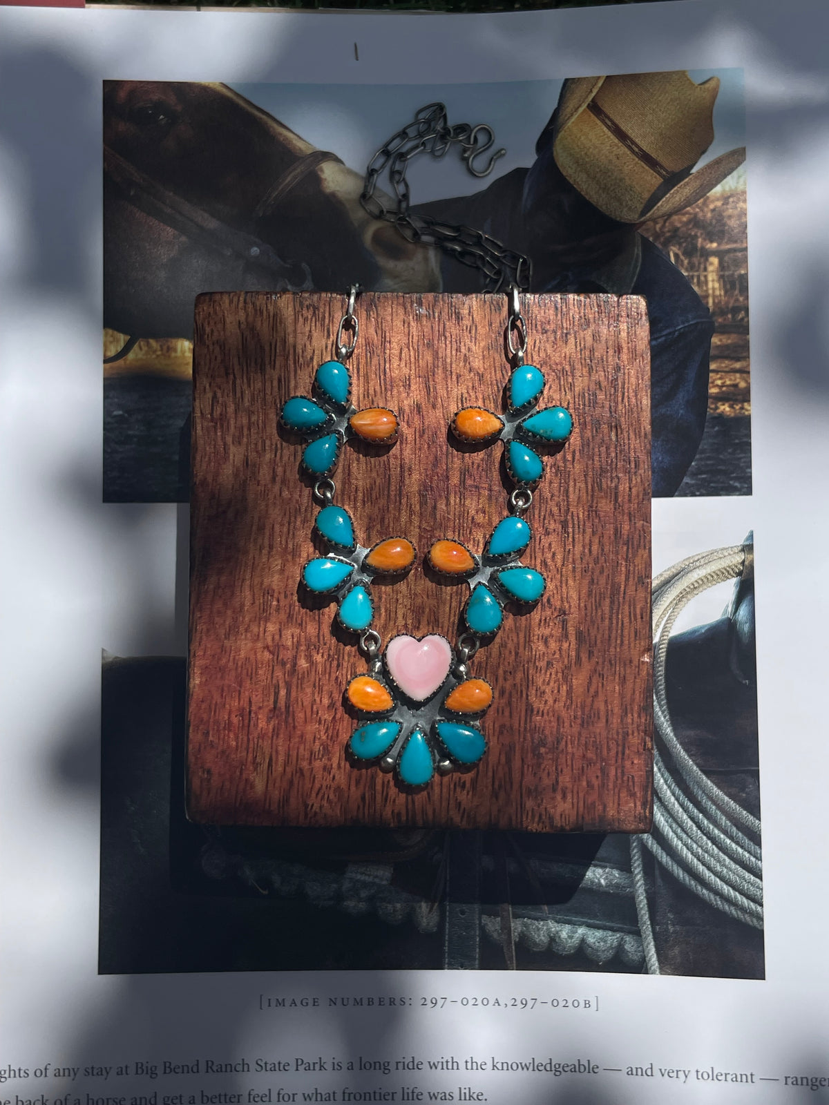 Turquoise Spiny Oyster & Pink Conch Necklace | 925 Sterling Silver D250