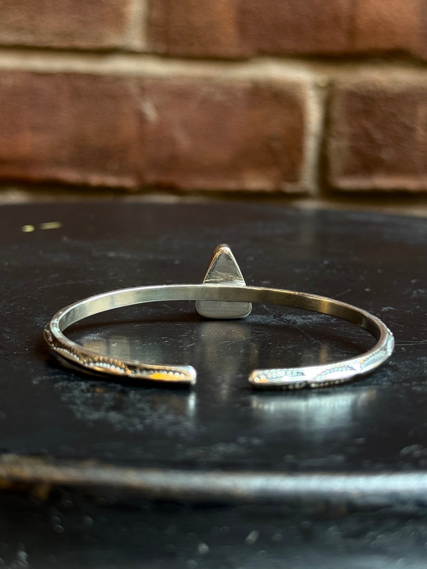 Turquoise Triangle Cuff Bracelet | Sterling Silver | C101