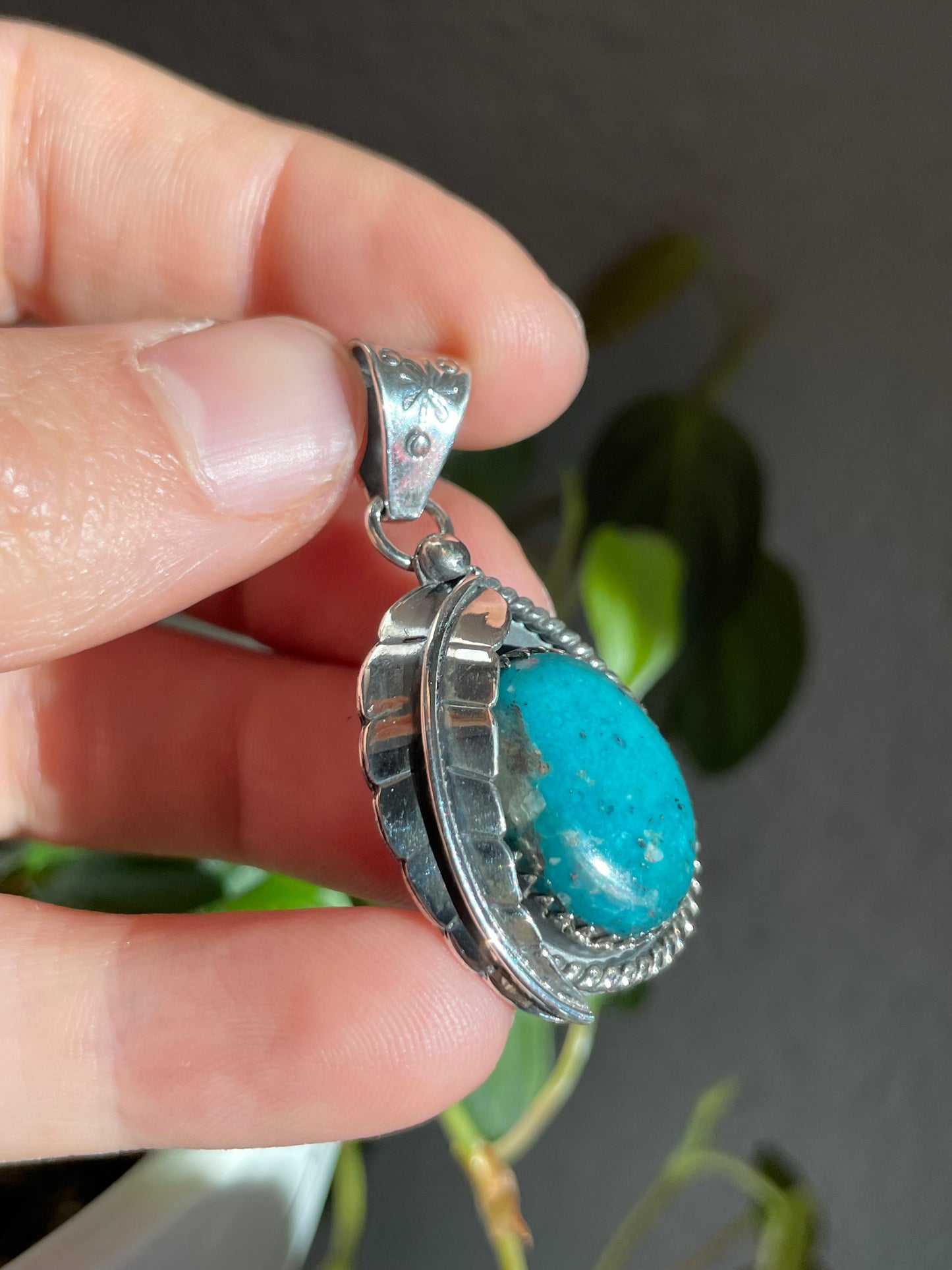 Turquoise Pendant | Sterling Silver 925 B820
