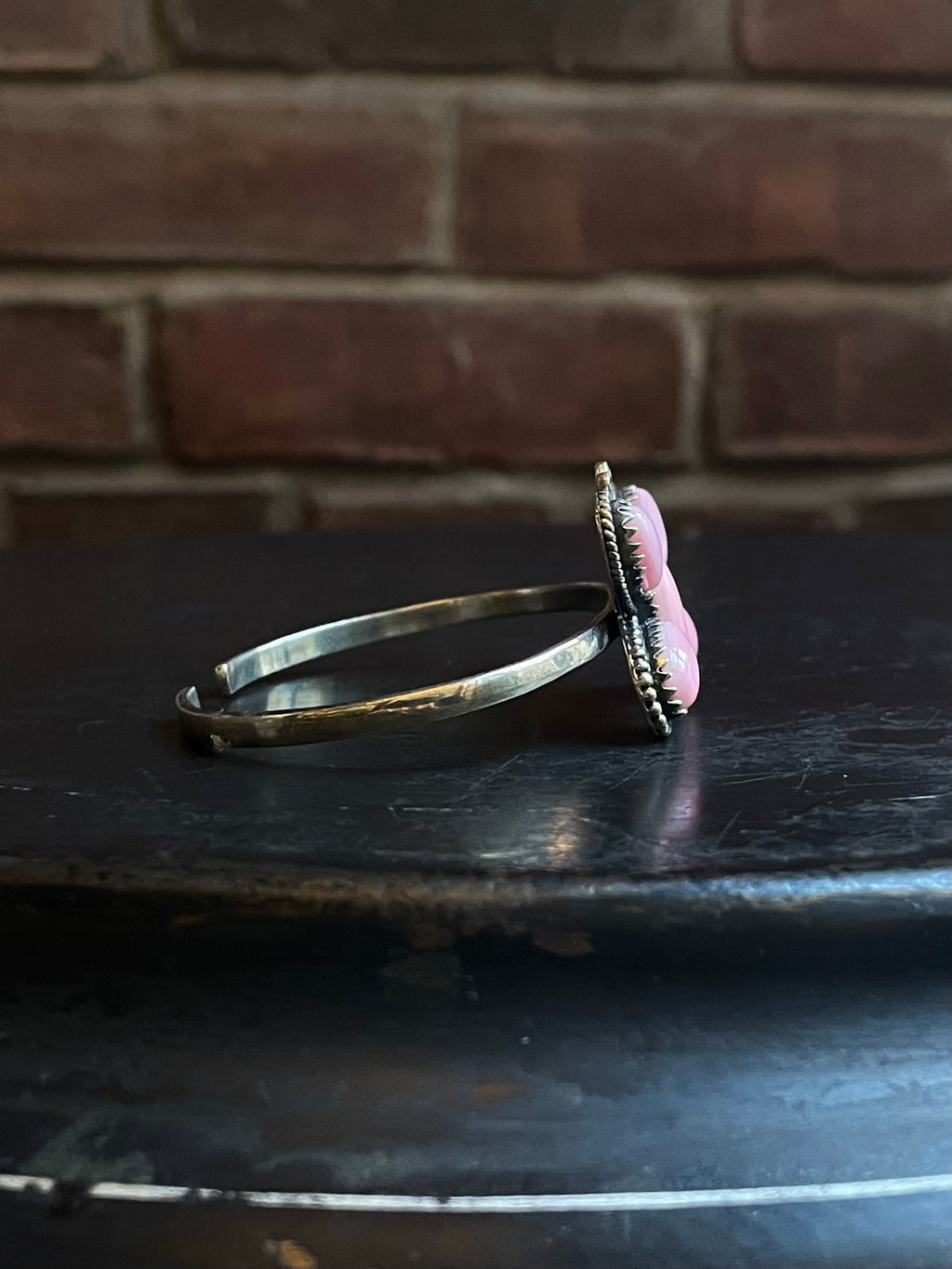 Pink Conch Butterfly Cuff | 925 Sterling Silver E497