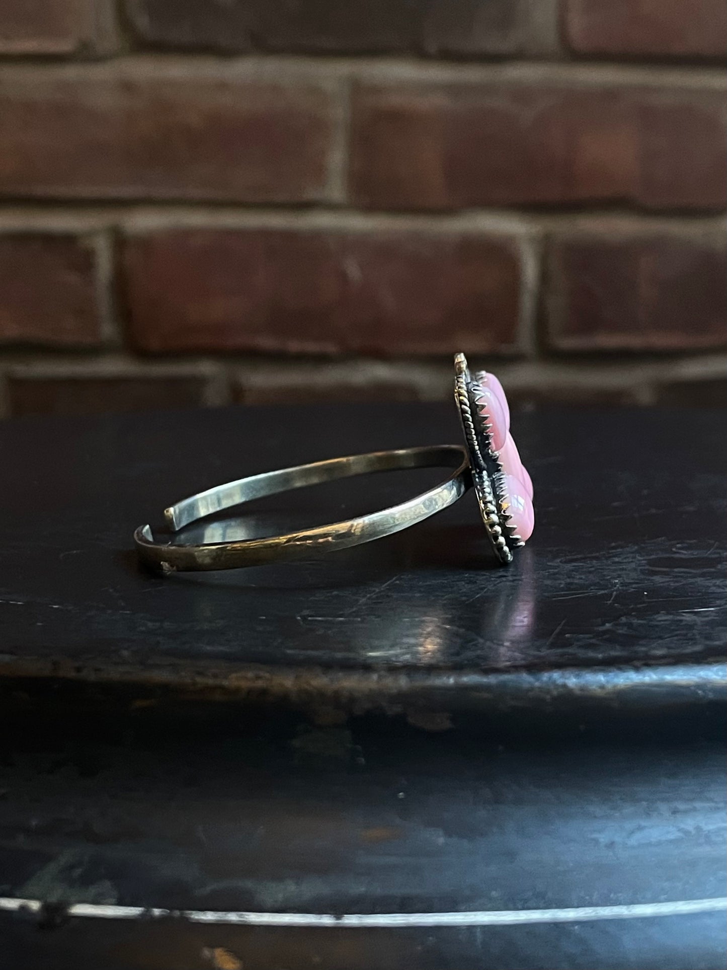Pink Conch Butterfly Cuff | 925 Sterling Silver E497