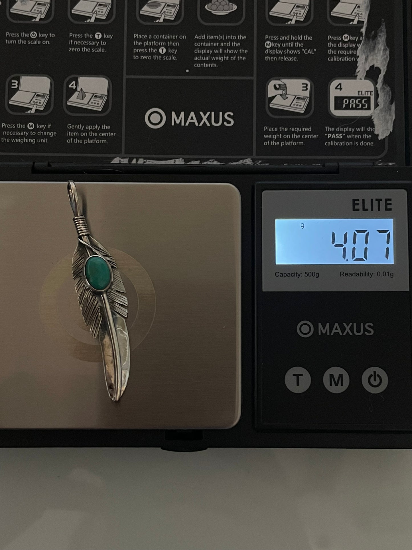 Turquoise Pendant | 925 Sterling Silver E243