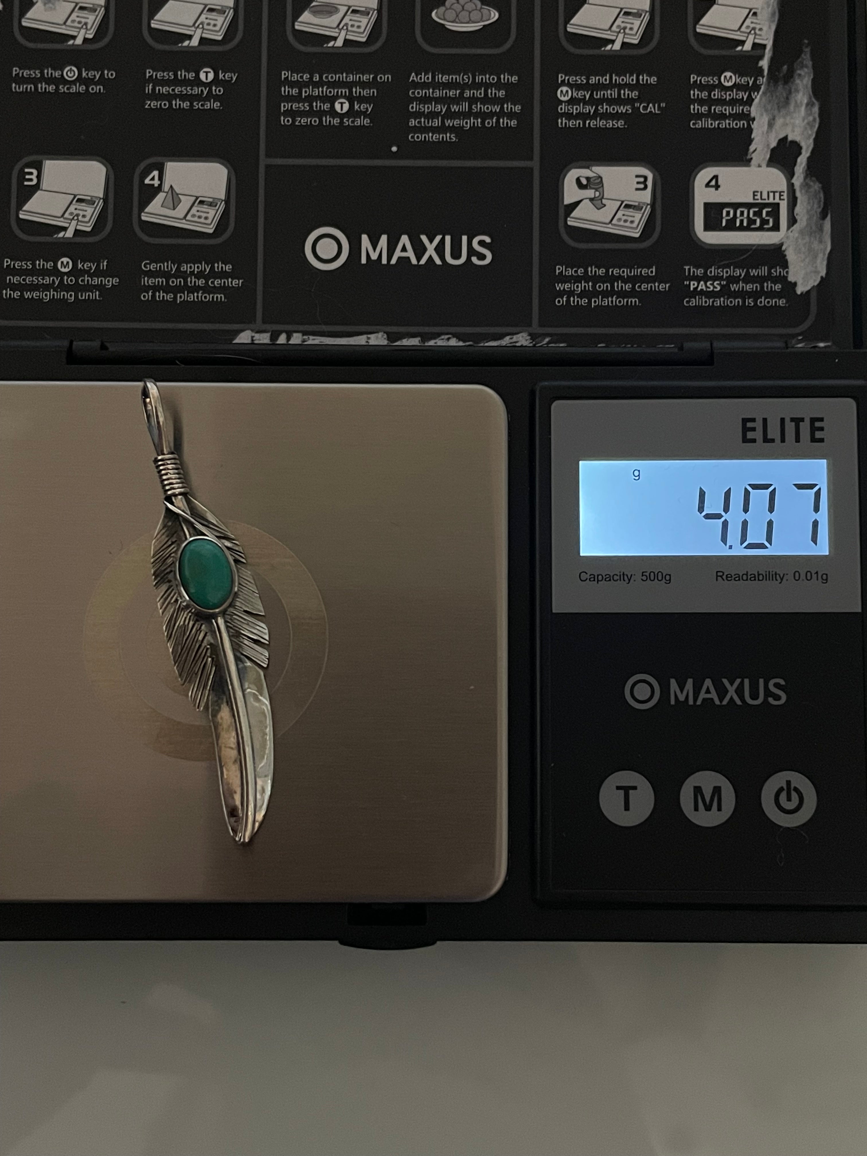 Turquoise Pendant | 925 Sterling Silver E243