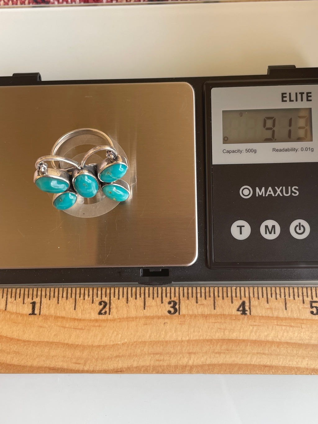 Kingman Turquoise Butterfly Ring Size 9 | 925 Sterling Silver G480
