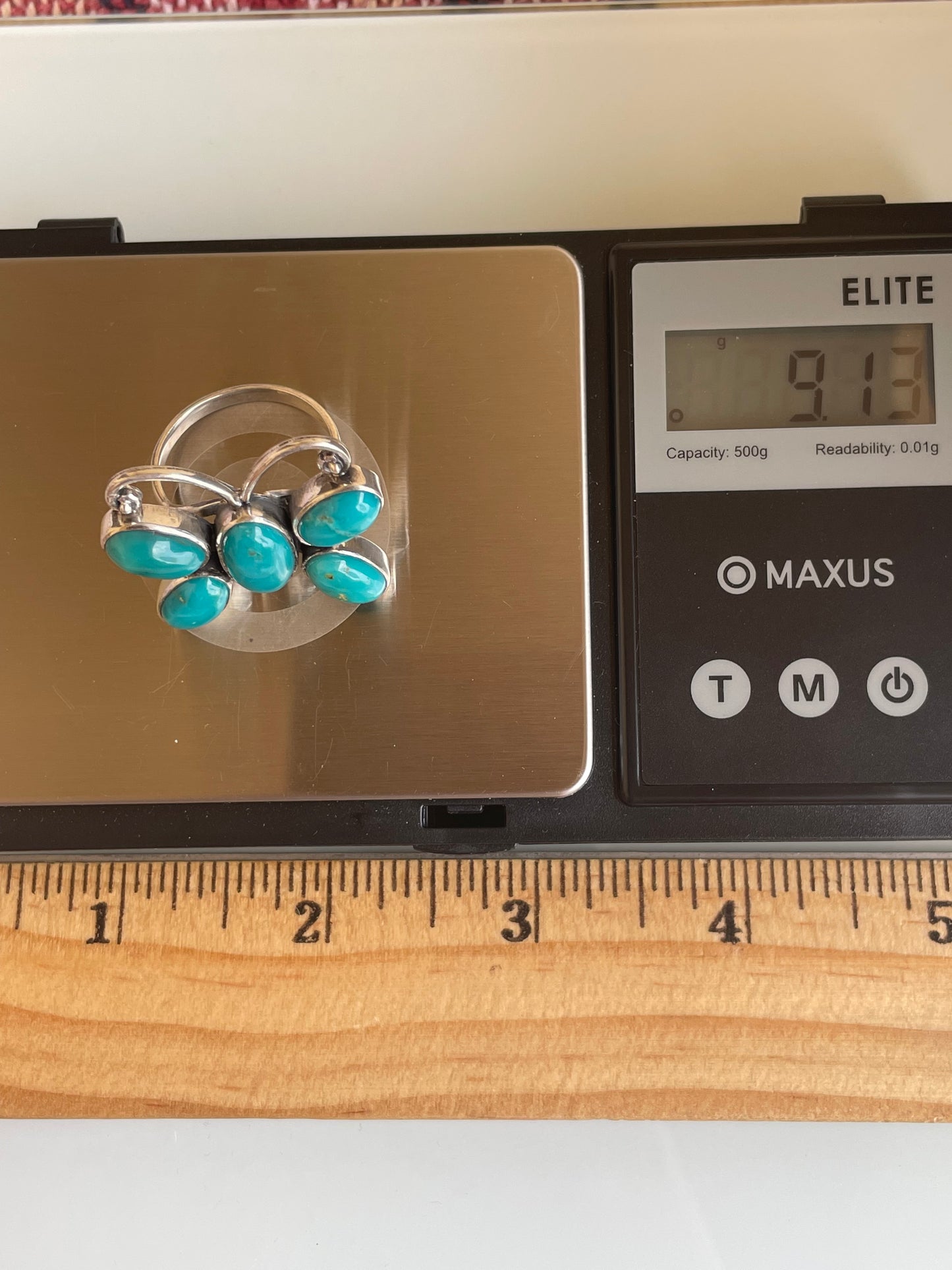 Kingman Turquoise Butterfly Ring Size 9 | 925 Sterling Silver G480