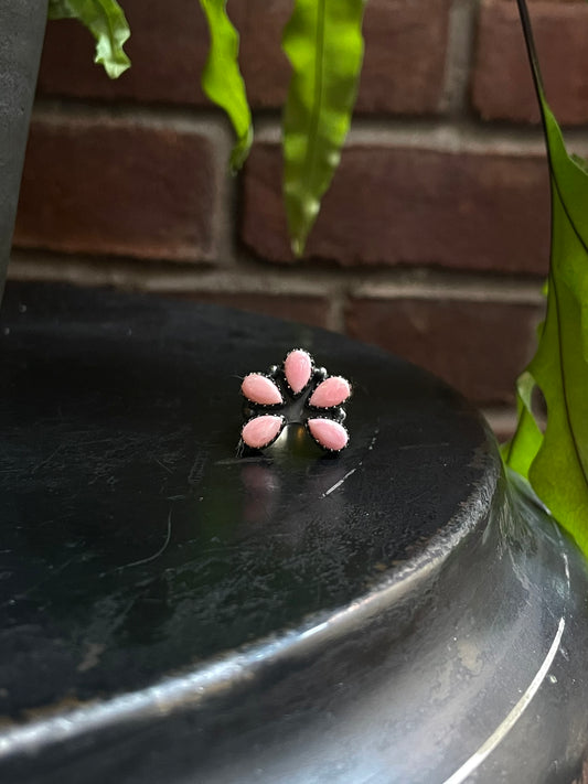 Pink Conch Naja Ring | Sterling Silver 925 Size 6.5 C713