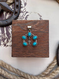 Turquoise Cactus Pendant | 925 Sterling Silver G689