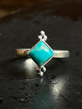 Kingman Turquoise Ring Size 6 | 925 Sterling Silver E743