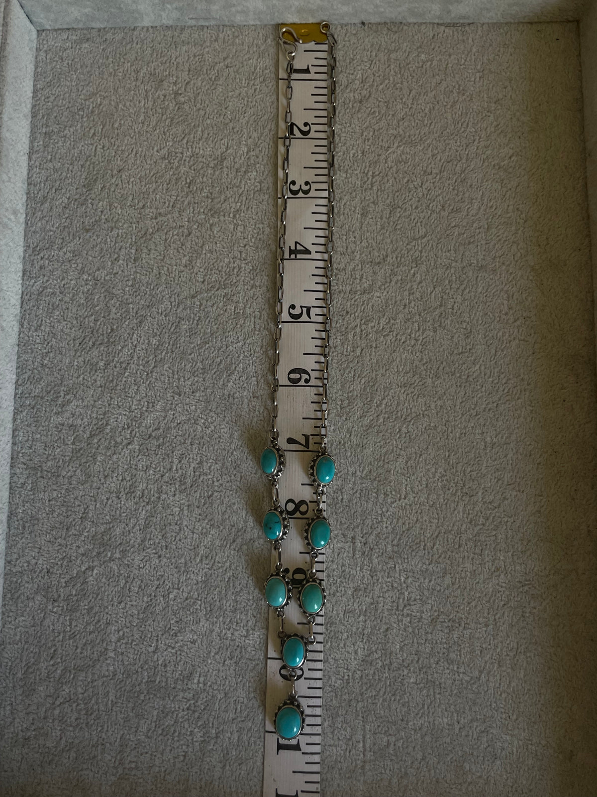 Turquoise Drop Necklace | 925 Sterling Silver D252
