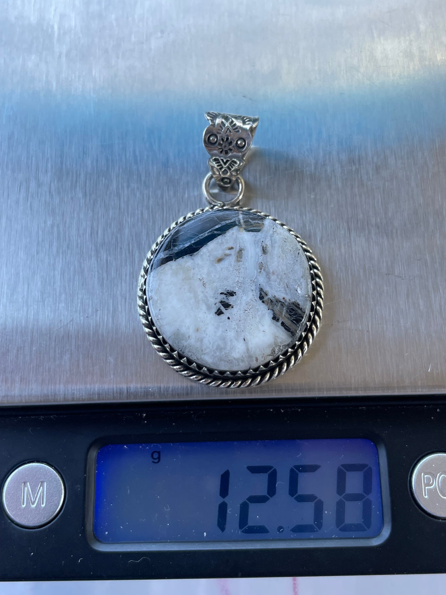 White Buffalo Pendant | 925 Sterling Silver B911