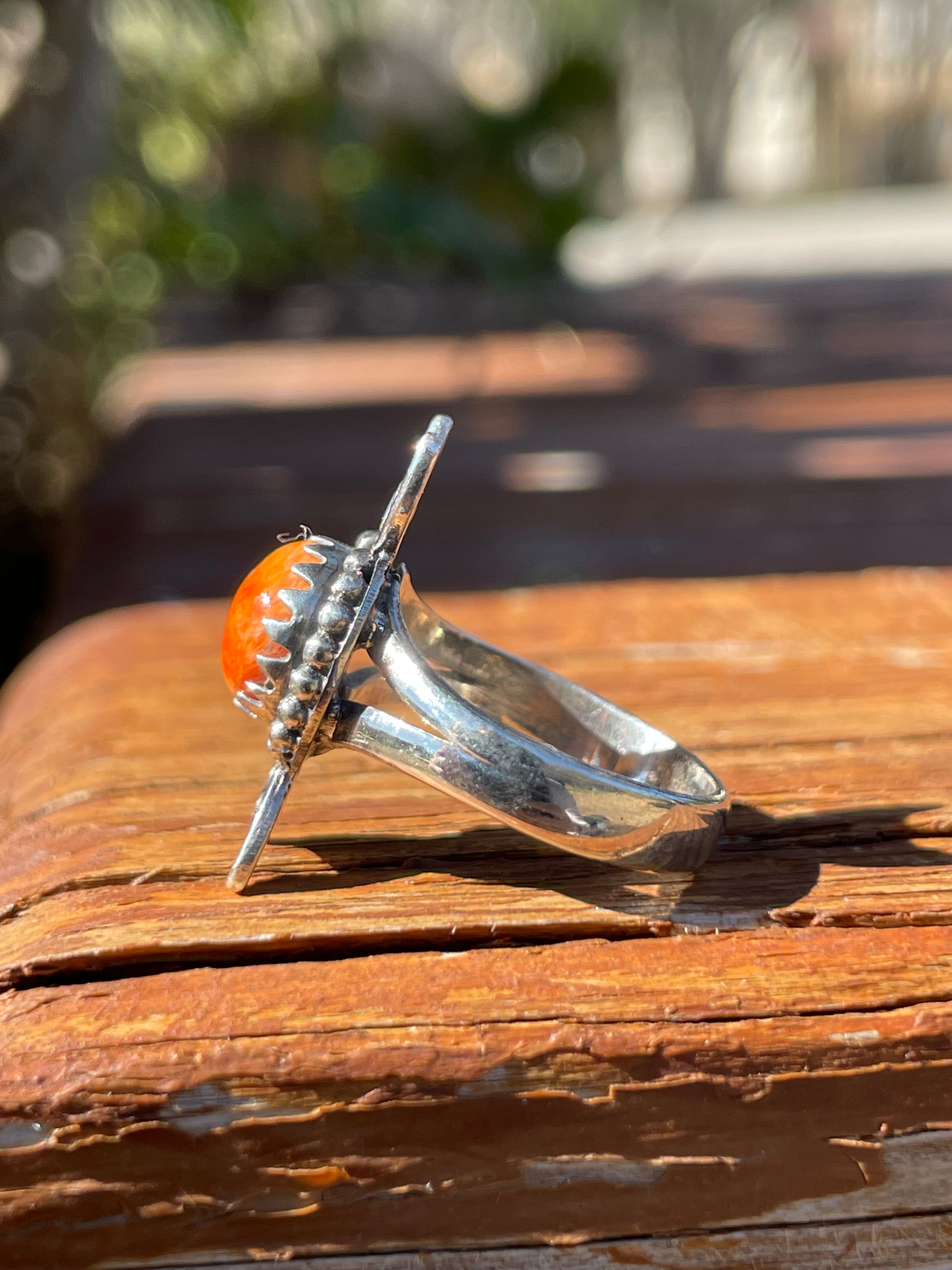 Spiny Oyster Ring Size 6 | 925 Sterling Silver B928