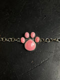 Pink Conch Paw Link Bracelet | 925 Sterling Silver E102