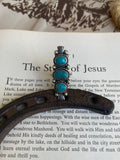 Triple Turquoise Ring | 925 Sterling Silver Size 8.75 G805