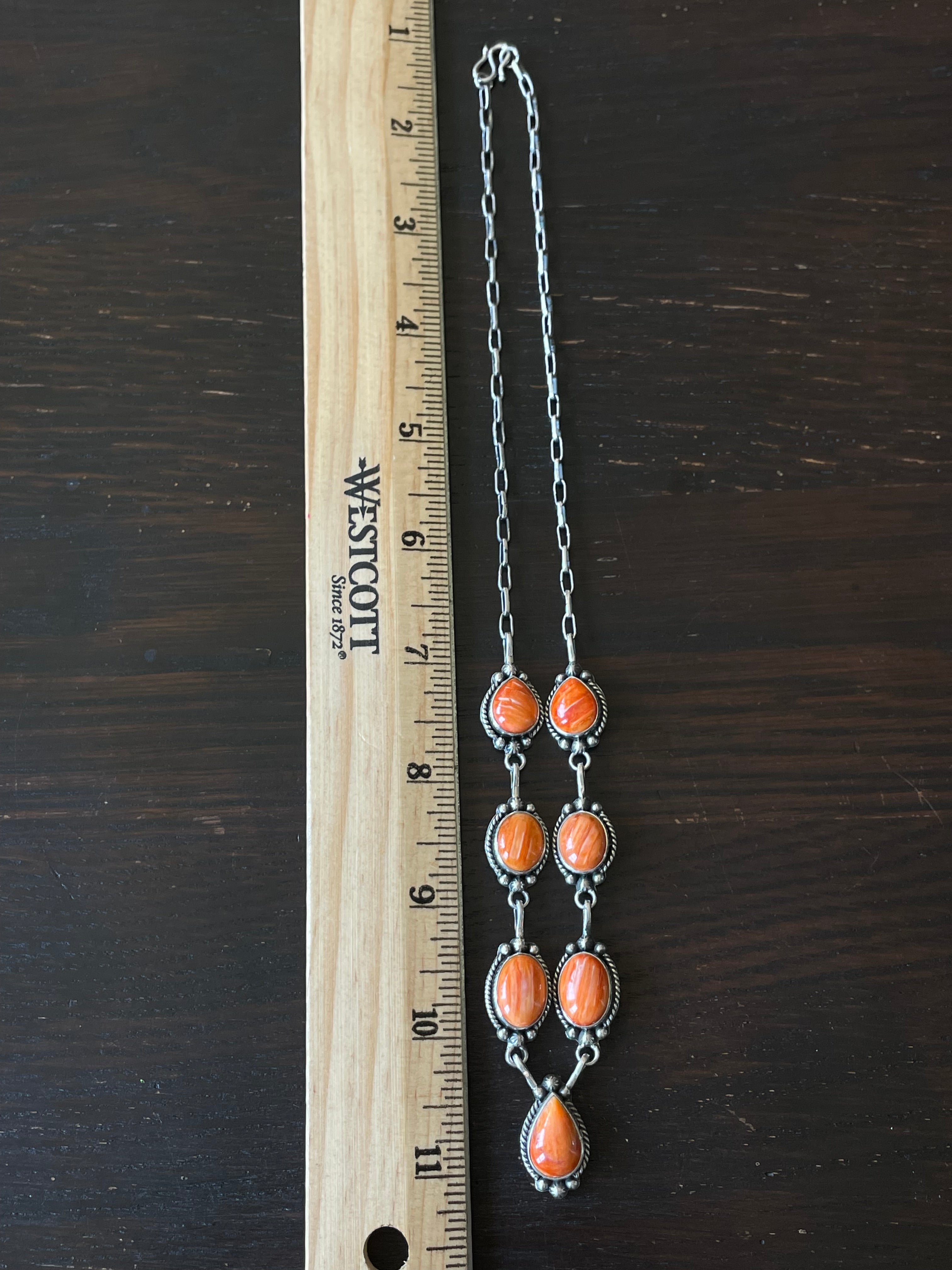 Spiny Oyster Necklace | Sterling Silver Southwestern E834