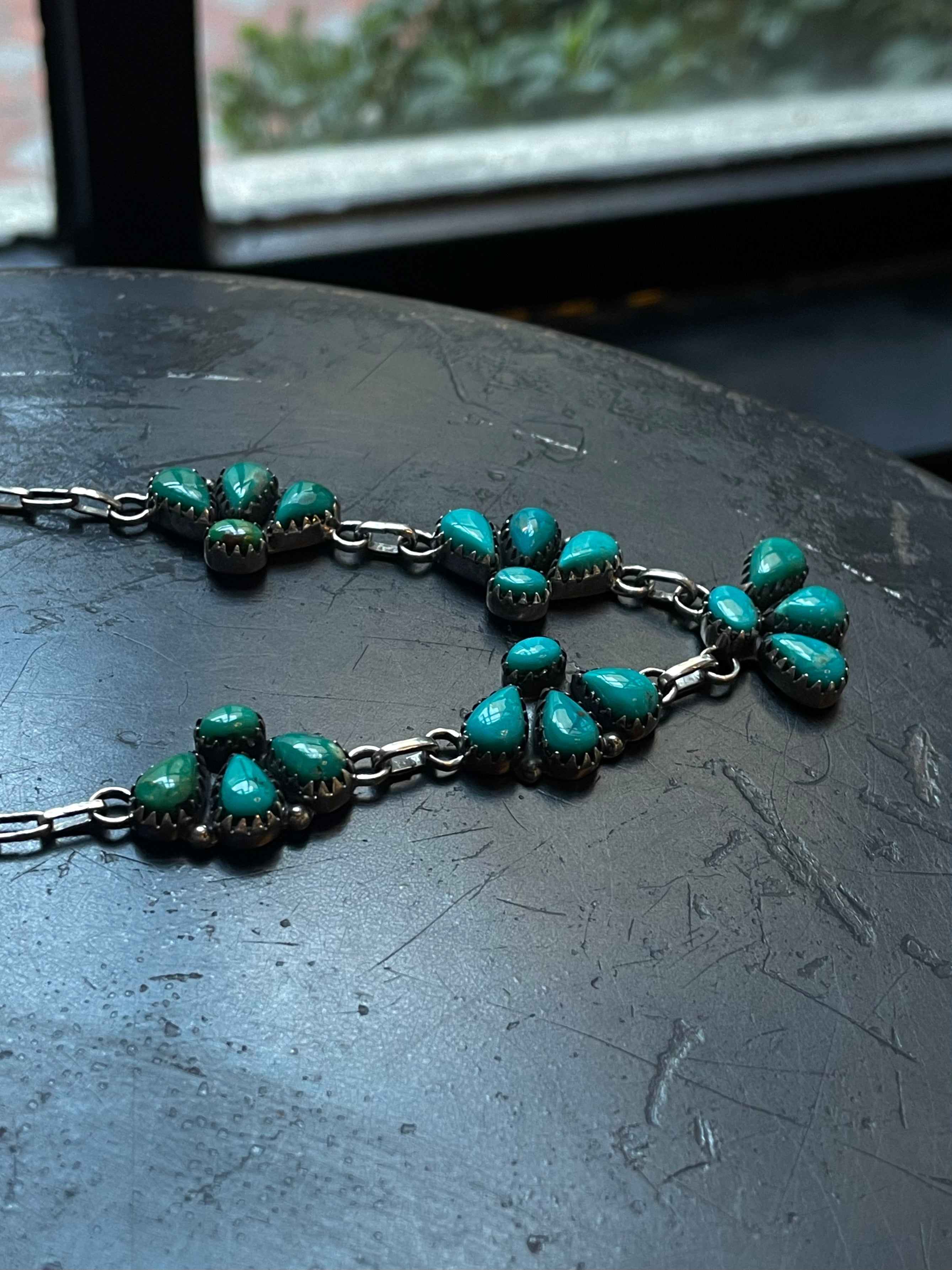 Kingman Turquoise Statement Necklace | 925 Sterling Silver E350