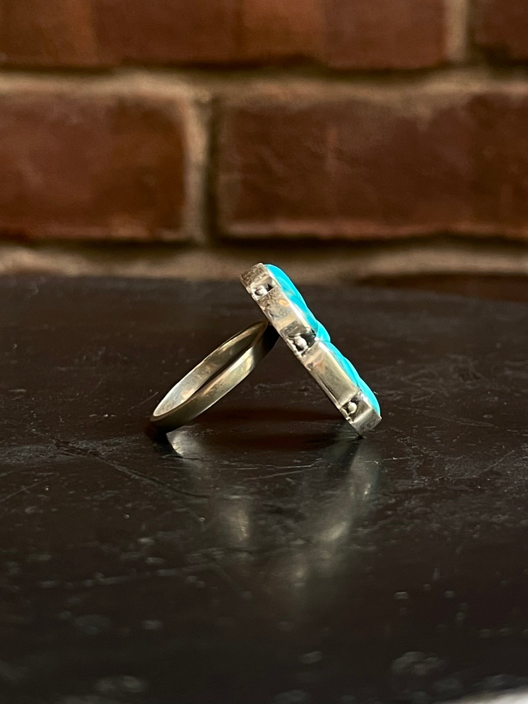 Kingman Turquoise Naja Ring Size 9 | 925 Sterling Silver G478