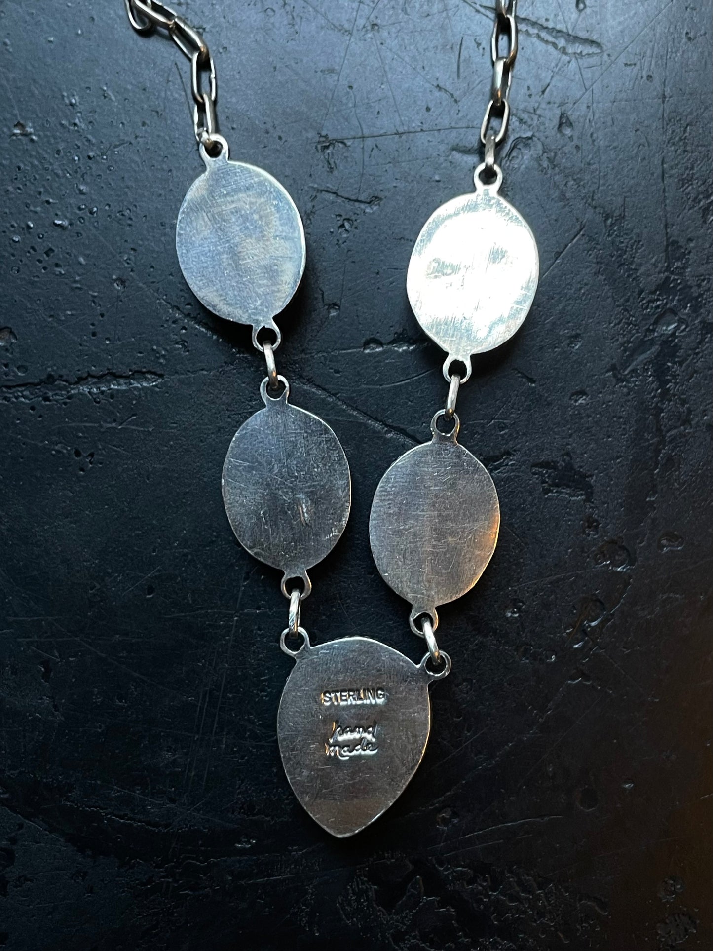 Pink Conch Lariat Necklace | 925 Sterling Silver E344