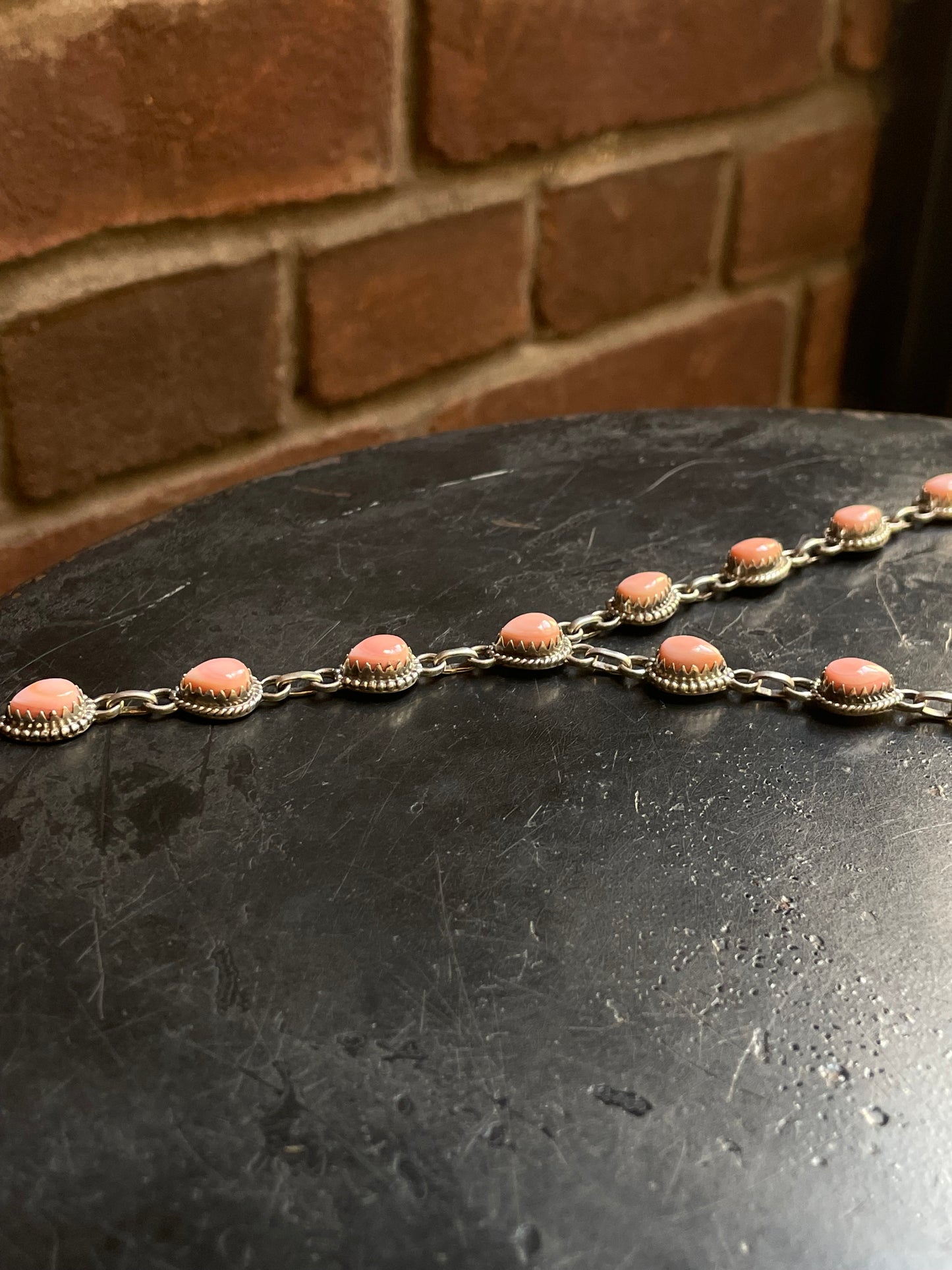 Pink Conch Necklace | 925 Sterling Silver E981