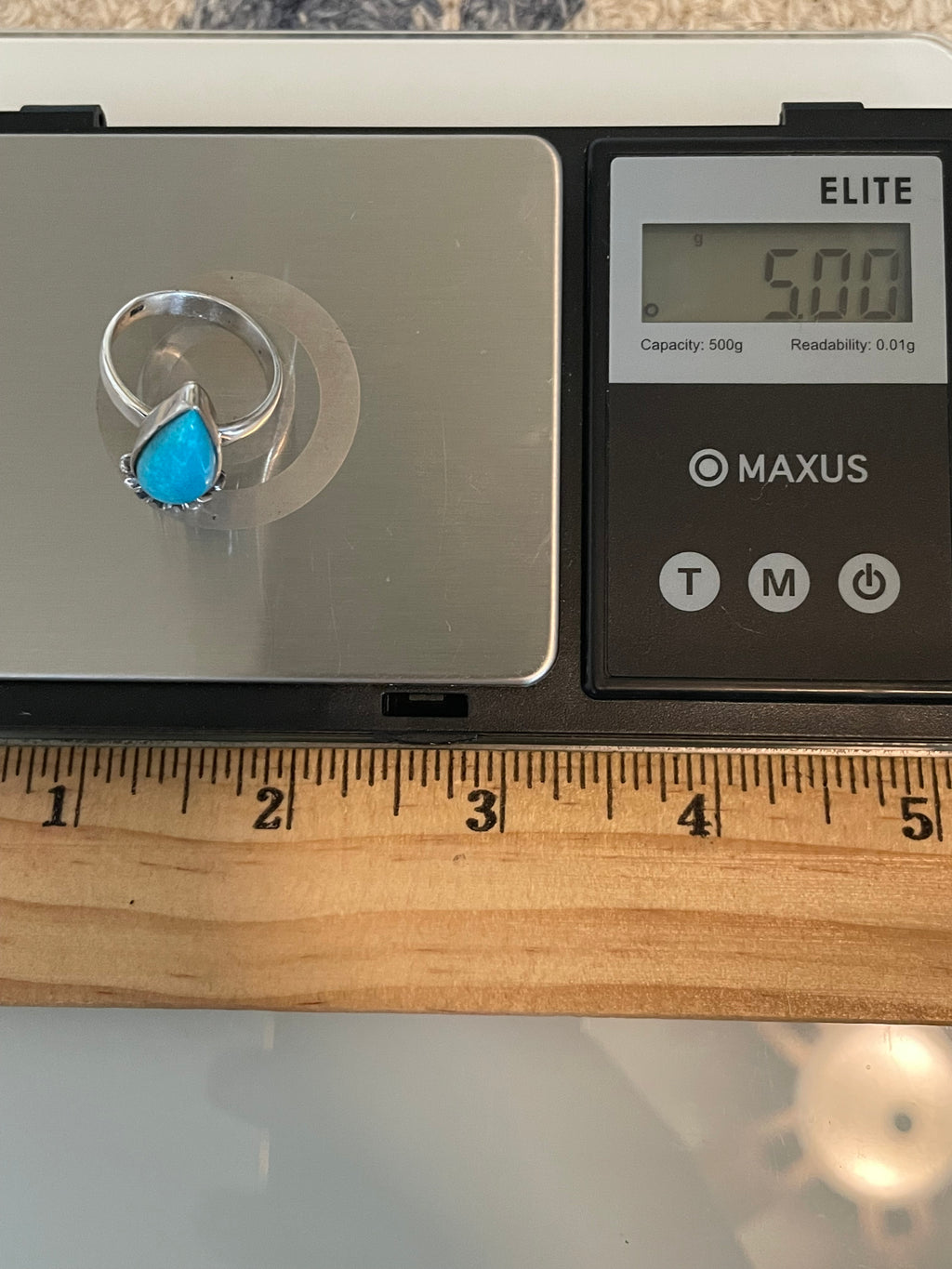 Kingman Turquoise Ring Size 7 | 925 Sterling Silver G580