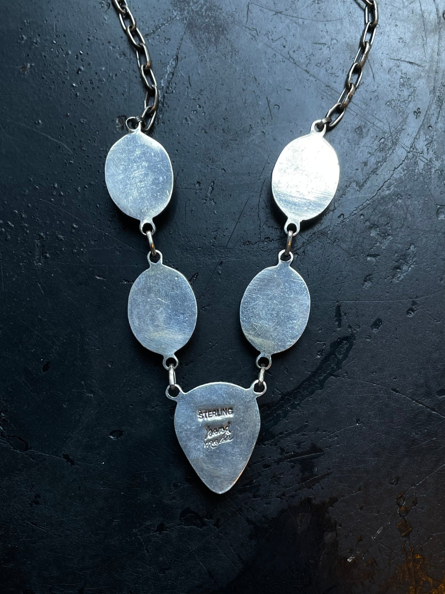 Kingman Lariat Turquoise Necklace | 925 Sterling Silver E330