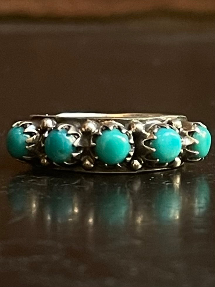 Kingman Turquoise Ring | Sterling Silver | Size 6 G370
